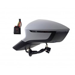 Retrovisore elettrico termico ribaltabile con freccia e luce di cortesia 9 pin sx