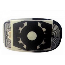 Piastra specchietto termica con vetro asferico azzurrato lato guida - sx