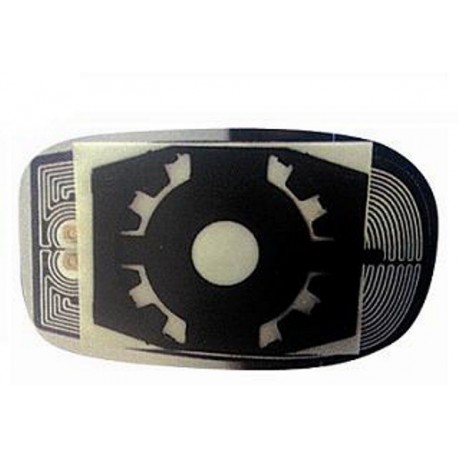 Piastra specchietto termica con vetro asferico azzurrato lato guida - sx