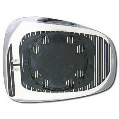 Piastra specchietto termica con vetro asferico blu lato guida - sx