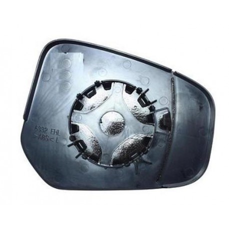 Piastra specchietto con vetro lato guida - sx