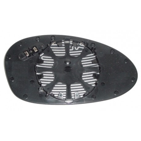 Piastra specchietto termica con vetro asferico blu lato guida - sx