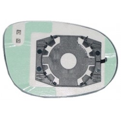 Piastra specchietto termica con vetro asferico blu lato guida - sx