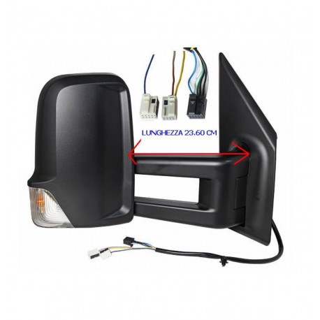 Retrovisore elettrico termico braccio lungo 236 mm Blis sistem 9 pin dx