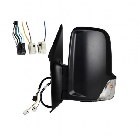 Retrovisore elettrico termico braccio corto con freccia mm Blis sistem 9 pin sx