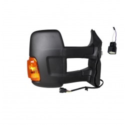 Retrovisore elettrico termico braccio lungo con freccia arancio 16W 6 pin dx