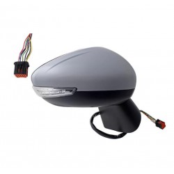 Specchietto retrovisore elettrico termico con freccia verniciabile 8 pin dx
