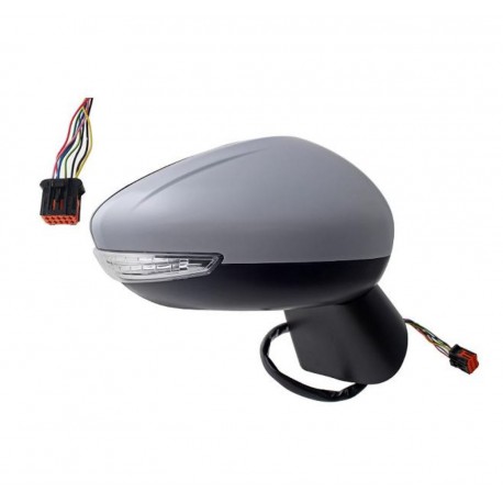 Specchietto retrovisore elettrico termico con freccia verniciabile 8 pin dx