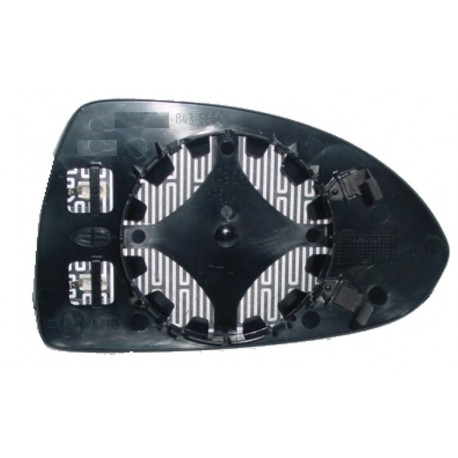Piastra specchietto termica con vetro asferico lato guida - sx