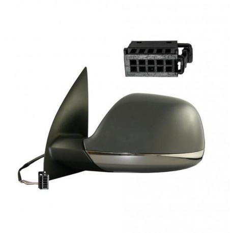 Retrovisore elettrico termico ribaltabile radio system calotta base cromata 7 pin sx