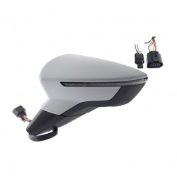 Retrovisore elettrico termico ribaltabile con freccia e memoria 8 pin sx