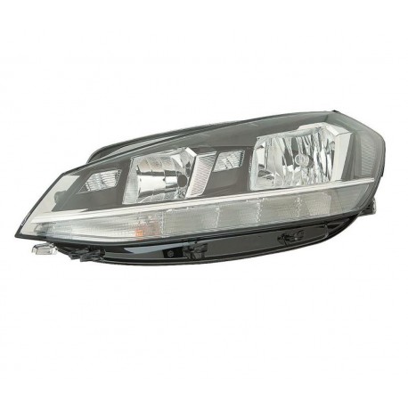 Faro proiettore H7-H9-WY21W con luce diurna a led con motorino guida sx