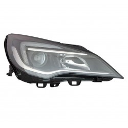 Proiettore faro H1-H7 a led con motore parabola nera passeggero dx