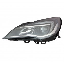 Proiettore faro H1-H7 a led con motore parabola nera guida sx