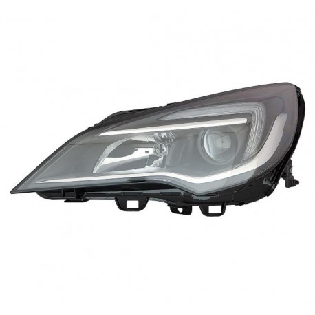 Proiettore faro H1-H7 a led con motore parabola nera guida sx