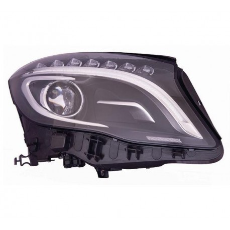 Proiettore faro xenon D3S a led con motorino parabola nera passeggero dx