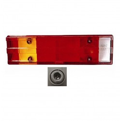 Fanale posteriore 7 funzioni con catadiottro cablaggio guida - sx