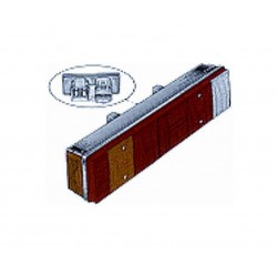 Fanale posteriore 7 funzioni con catadiottro guida - sx