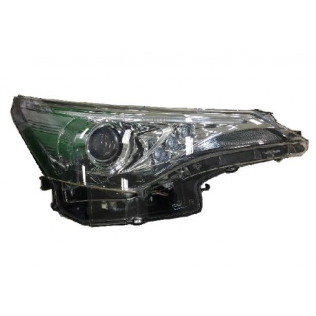 Faro proiettore H1R2 parabola nera dx