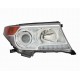 Faro proiettore xenon DS4-HB3-W21WA a led parabola cromata dx