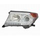 Faro proiettore xenon DS4-HB3-W21WA a led parabola cromata sx