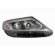 Faro proiettore xenon DS3-H7-PY21 a led parabola nera dx