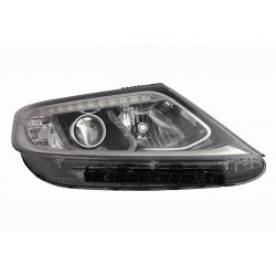 Faro proiettore xenon DS3-H7-PY21 a led parabola nera dx