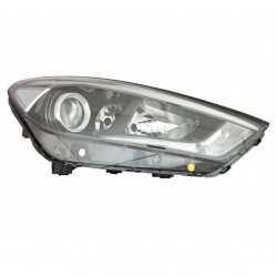 Faro proiettore H7-H7-H7-PY21W a led parabola nera dx