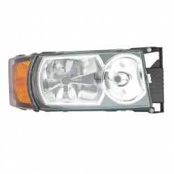 Faro proiettore xenon H7-D1R regolazione manuale parabola cromata dx