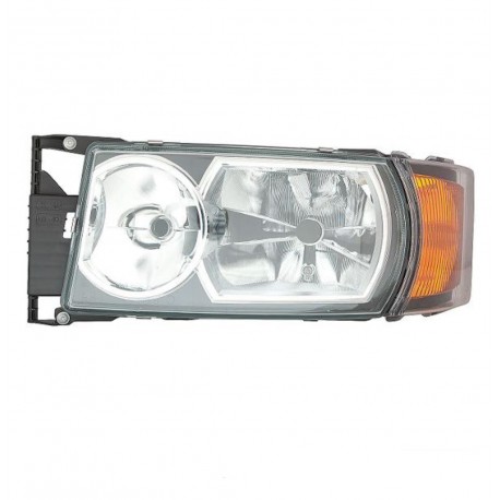 Faro proiettore xenon H7-D1R regolazione manuale parabola cromata sx