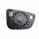Piastra specchietto termica con vetro asferico 2 pin sx