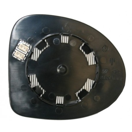 Piastra specchietto termica con vetro asferico lato guida - sx