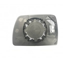 Piastra specchietto termica con vetro asferico cromato dx