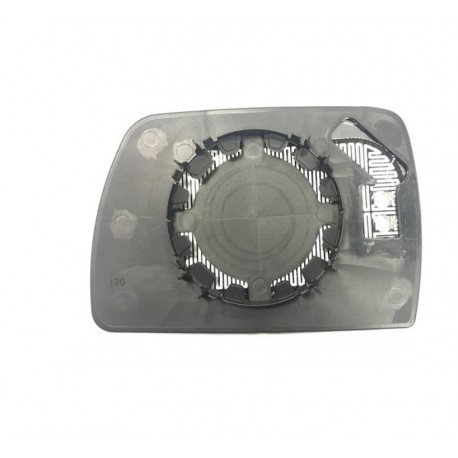 Piastra specchietto termica con vetro asferico cromato dx