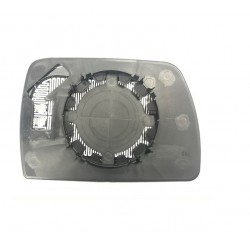 Piastra specchietto termica con vetro asferico cromato sx