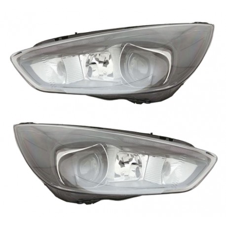 Kit Faro proiettore H7-H1-PY21W con lenticolare a led parabola nera dx + sx