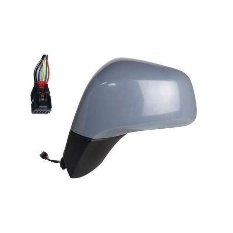 Specchietto elettrico termico con base nera verniciabile 5 pin sx