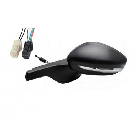 Specchietto retrovisore manuale con freccia nero 2 pin sx