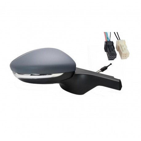 Specchietto elettrico termico con sonda e freccia verniciabile 8 pin dx