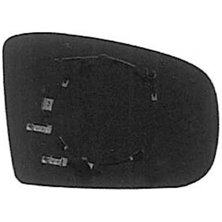 Piastra specchietto termica con vetro asferico lato guida - sx