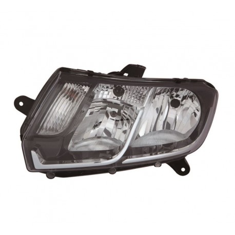 Faro proiettore H7-H7-PY21W con motorino sx