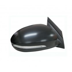 Specchietto elettrico termico ribaltabile con freccia nero dx