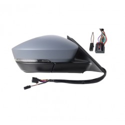 Specchietto elettrico termico ribaltabile freccia luce di cortesia 9 pin dx