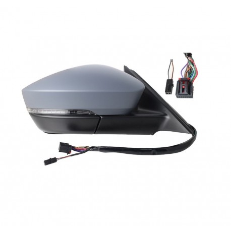 Specchietto elettrico termico ribaltabile freccia luce di cortesia 9 pin dx