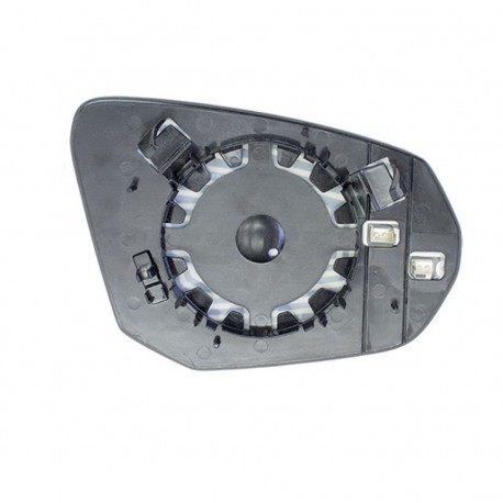 Piastra specchietto termica con vetro cromato sx