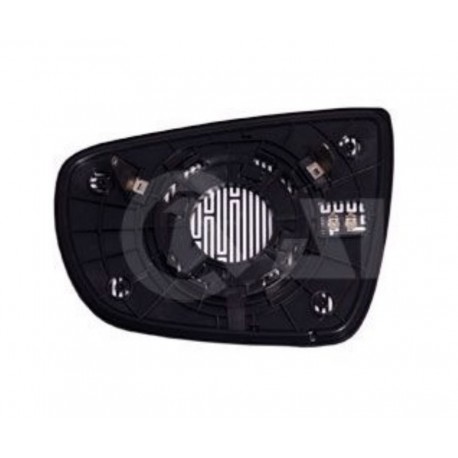 Piastra specchietto termica con vetro cromato dx