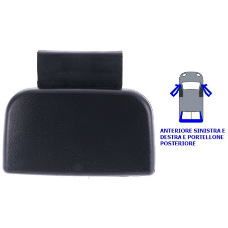 Maniglia apriporta esterna anteriore porta posteriore nera anteriore bilaterale porta battente