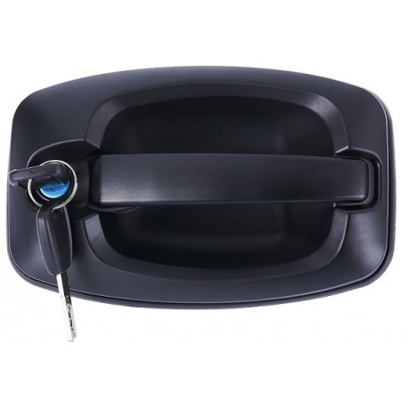 Maniglia portellone posteriore nera con blocchetto chiave