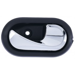 Maniglia apriporta interna anteriore posteriore con leva cromata mostrina nera a clip passeggero - dx