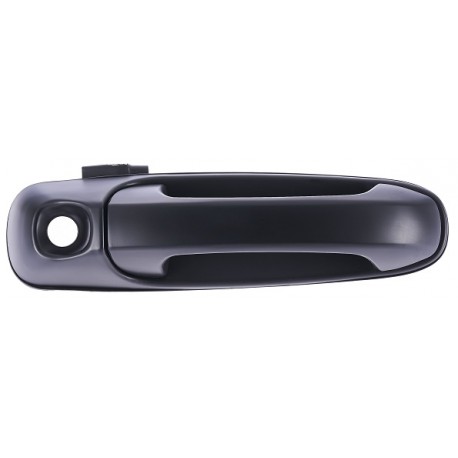 Maniglia apriporta esterna anteriore nera liscia con foro blocchetto chiave passeggero - dx